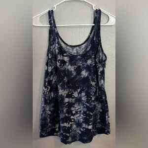 No Boundaries Blue Tie dye Women’s Scoop Neck Tank Top XXXL